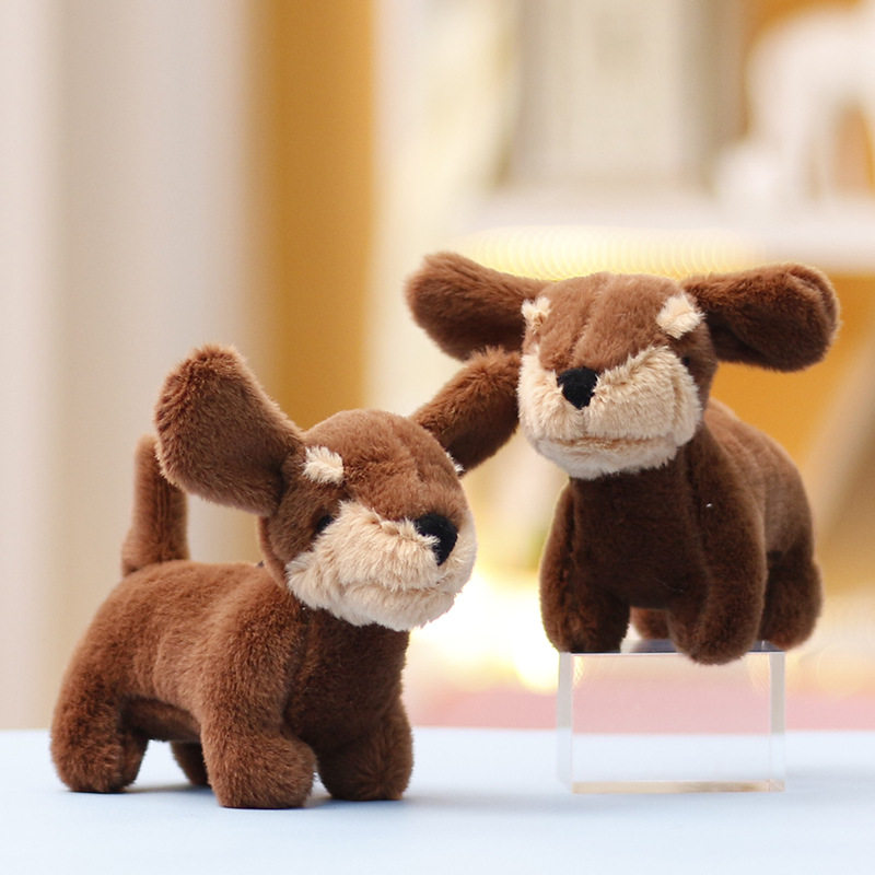 【满10立减】网红腊肠狗书包挂件可爱毛绒玩具丑萌玩偶公仔钥匙扣