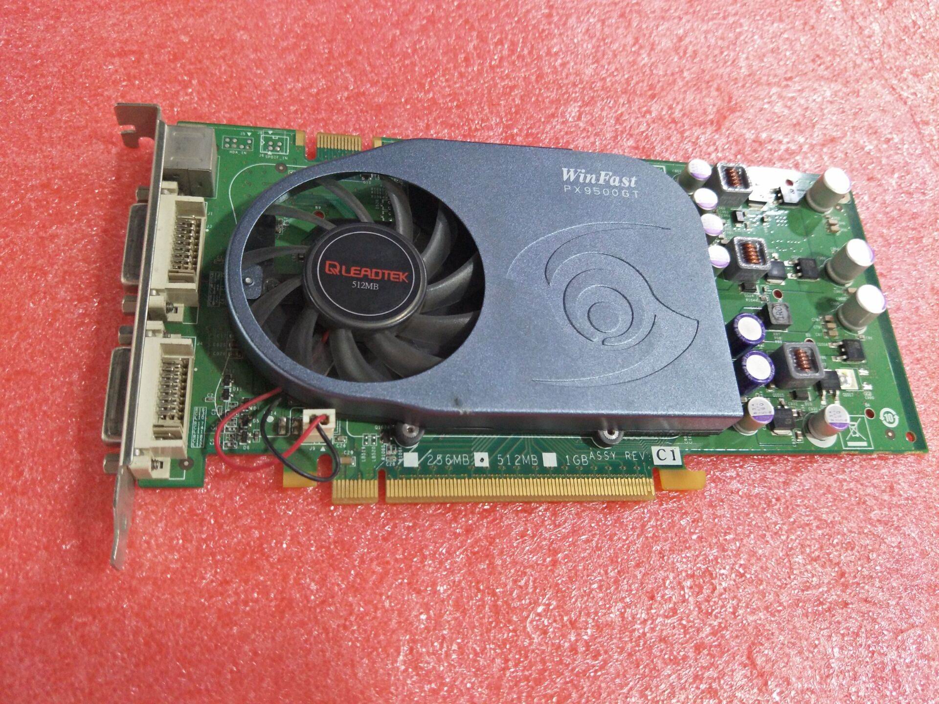 巨鲨 原装gf  9500gt512m 双dvi 医疗彩超显卡 jusha-vc5