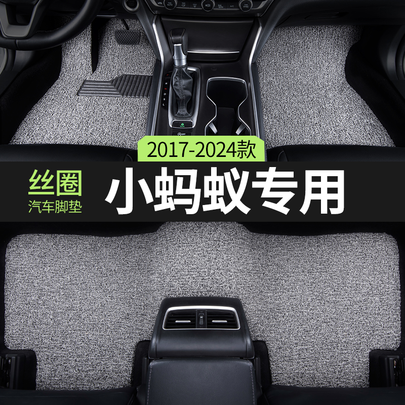 小蚂蚁eq1汽车专用两座丝圈脚垫