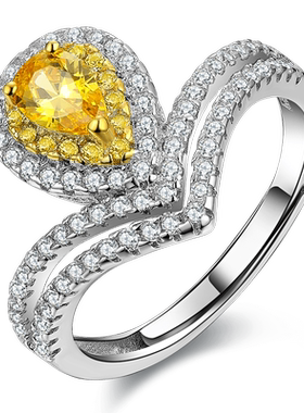 沁缘心有灵犀925银生日礼物戒指