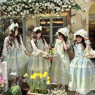 珍珠糖果甜茶lolita风玩偶少女柠檬匣子洋装 定金预约 香水铃兰