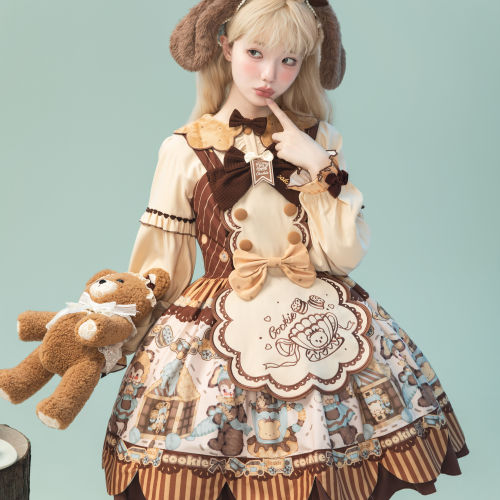 星辰幻想现货曲奇饼干玩偶连衣裙