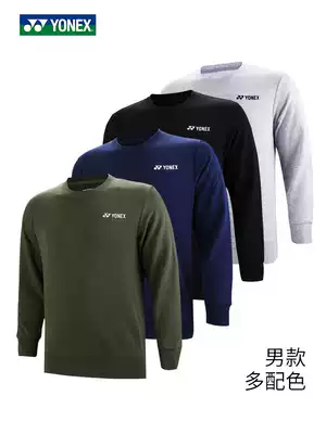 2019 New Unex badminton suit men and women long sleeve top YY round neck pullover thick cotton T130099