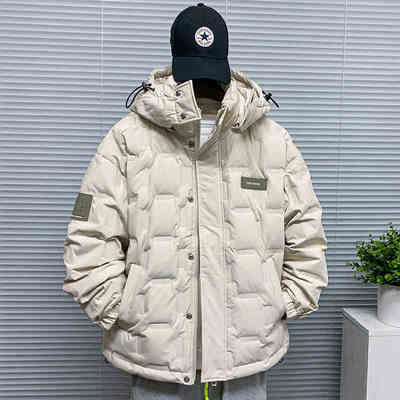 冬季轻薄立领羽绒服男大码加肥加大300斤宽松超轻便胖子白色外套