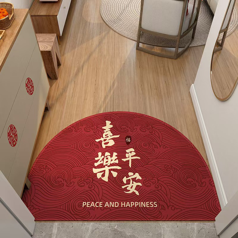 金丝莉半圆防滑进门脚垫入户地毯