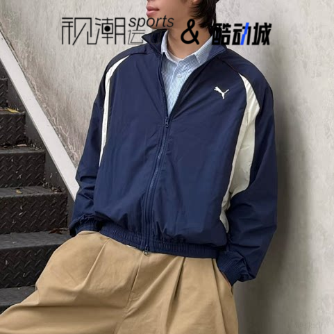 彪马HERITAGE海军蓝休闲夹克外套