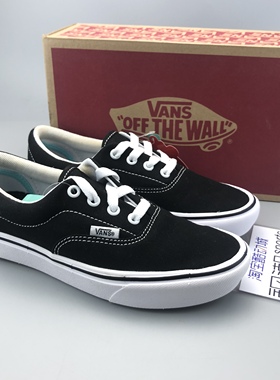 VANS范斯ComfyCush ERA黑白男女超弹低帮休闲帆布鞋 VN0A3WM9VNE