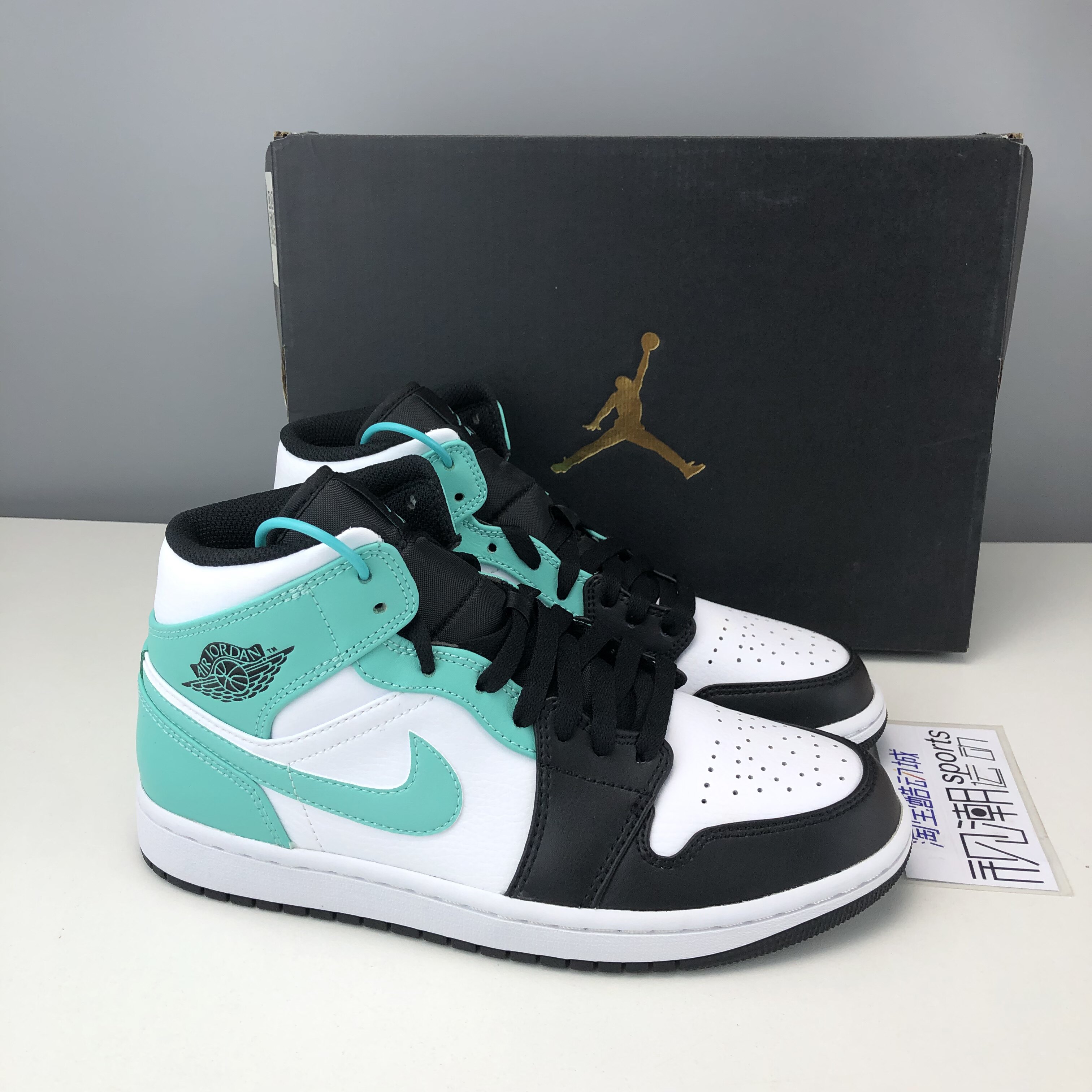 air jordan 1 aj1薄荷绿男缓震复古运动休闲篮球鞋 554724-132
