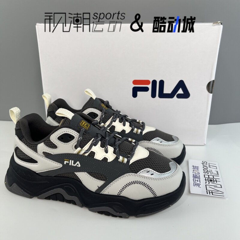 FILA斐乐山丘鞋 锻铁灰女子舒适复古防滑休闲老爹鞋F12W332121FFV