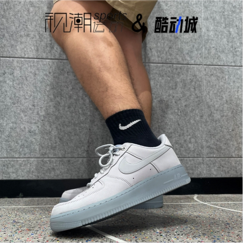 耐克AirForce1灰色休闲板鞋
