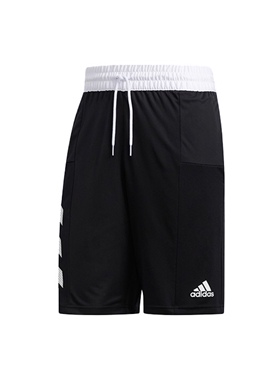Adidas阿迪达斯SPt 3S Short黑色男透气休闲篮球训练短裤DX6656