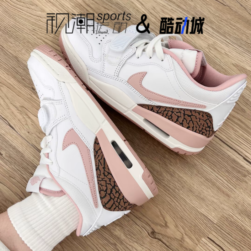 AJ312白粉女运动休闲复古篮球鞋