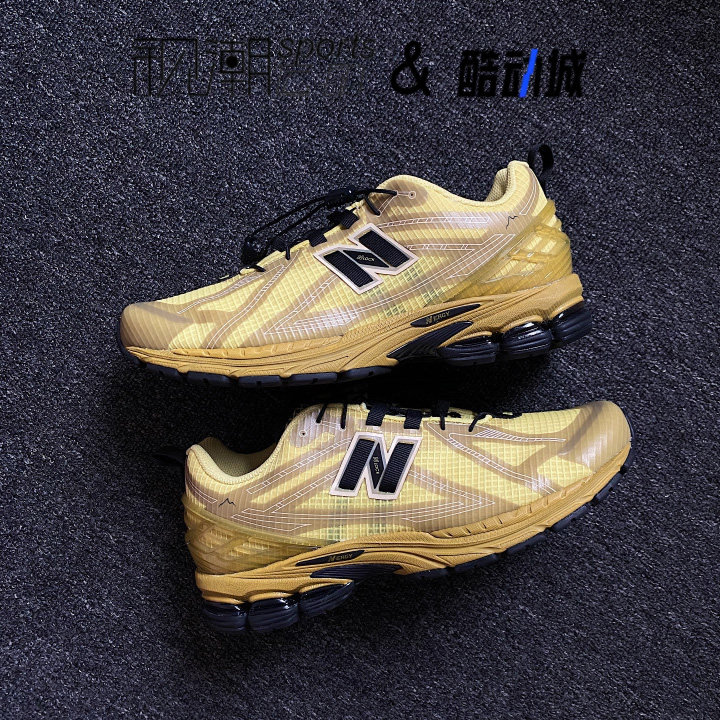 NB1906R黄色柔软舒适休闲跑步鞋