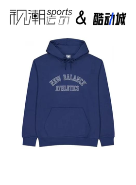 New Balance NB 深蓝男简约舒适百搭保暖连帽套头卫衣MT43509-NNY
