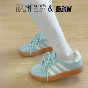 Adidas阿迪达斯BARREDA绿白男女舒适耐磨防滑运动休闲板鞋 JQ4238