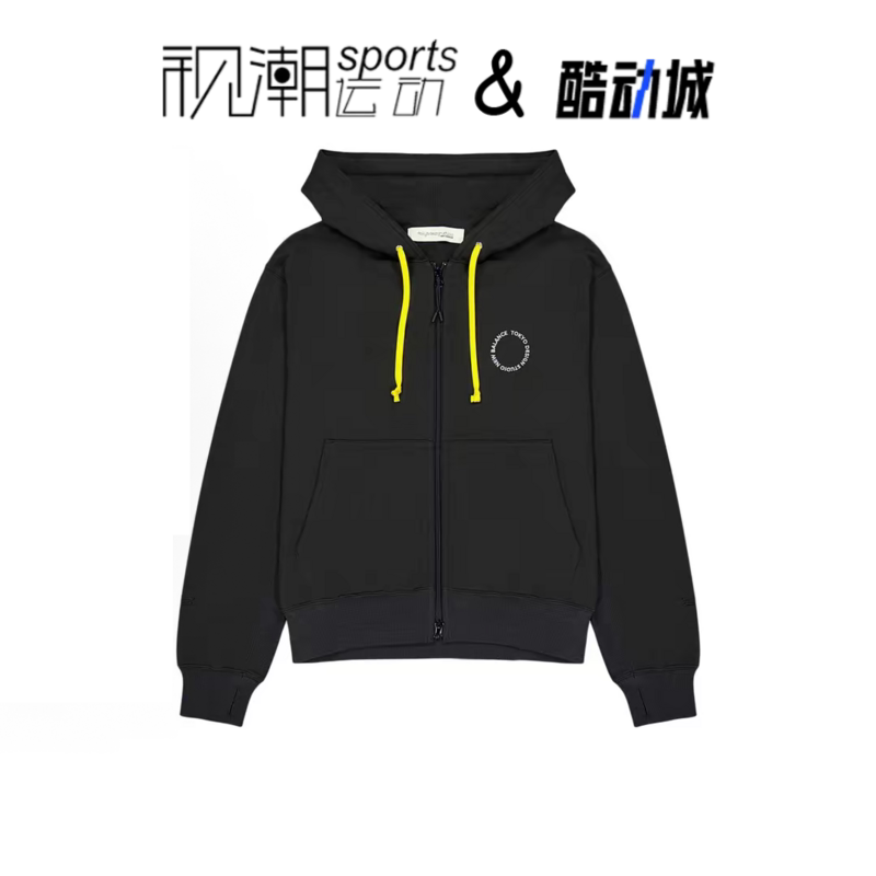 NB黑色卫衣外套连帽百搭运动休闲