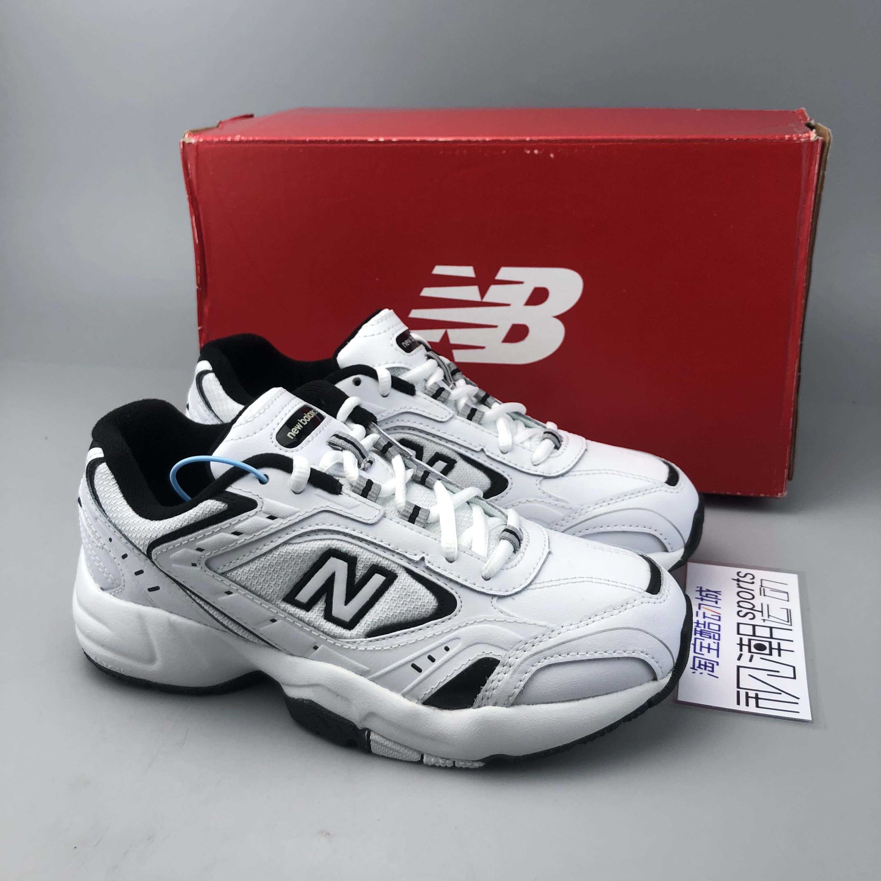 new balance nb452系列黑白女复古增高老爹缓震运动休闲鞋wx452sb