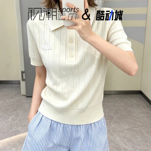 斐乐ORIGINALE玉石色短袖Polo衫
