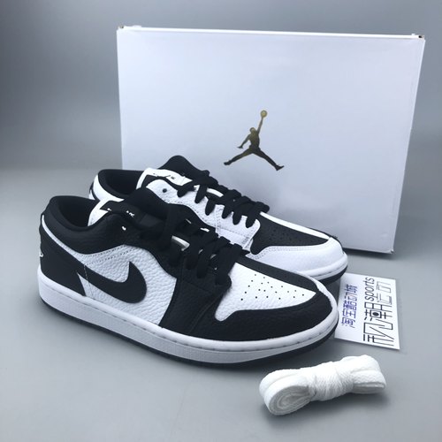 AJ1Low黑白熊猫男女休闲篮球鞋