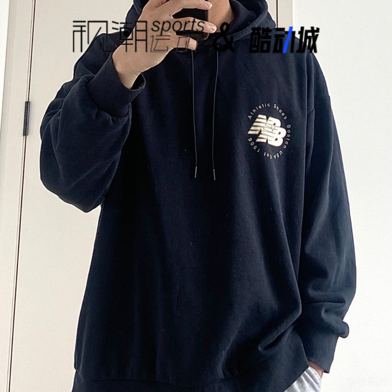 NB黑色时尚简约休闲百搭长袖卫衣