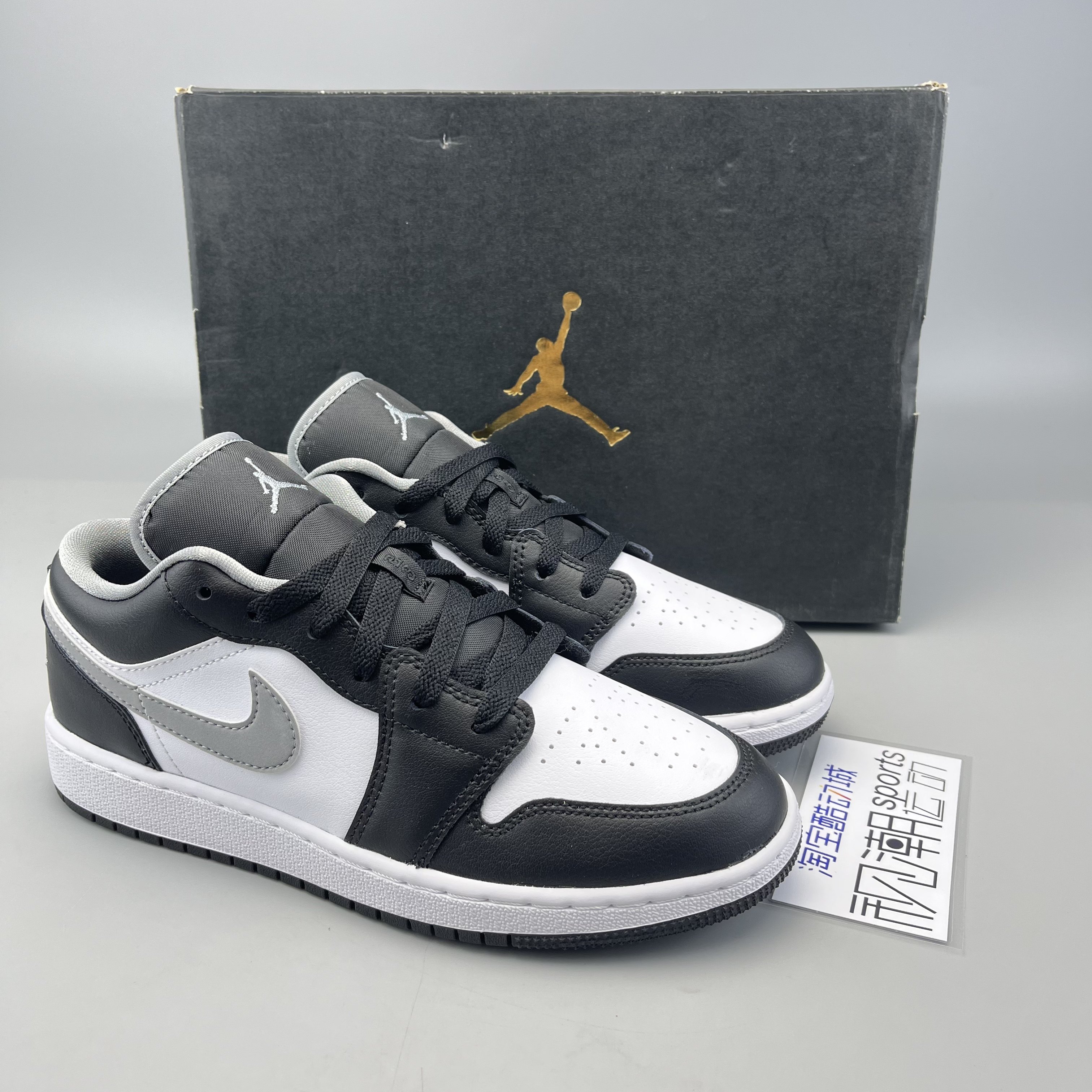 airjordan 1 low aj1黑白灰影子男女复古休闲篮球鞋553560/553558