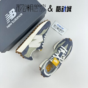 New Balance NB 327灰蓝色男女拼接复古运动休闲越野跑步鞋U327SD
