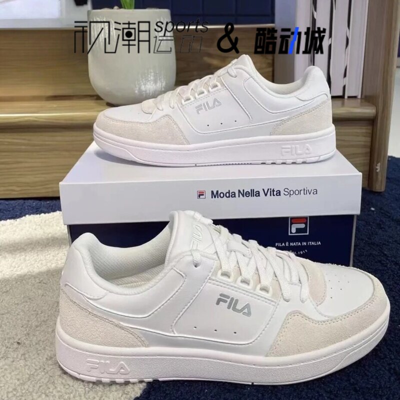 斐乐圆盾白色简约运动休闲板鞋