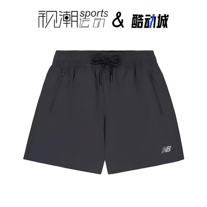 NB黑色纯色短裤休闲百搭透气运动