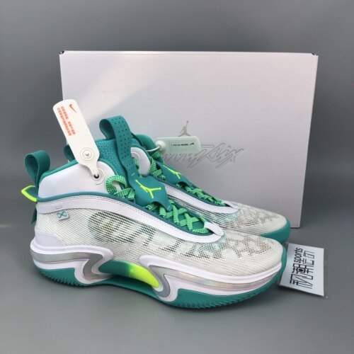 AJ36郭艾伦白绿男女实战篮球鞋