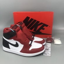 Air Jordan AJ1黑白红丝绸蛇纹芝加哥男高帮实战篮球鞋CD0461-601