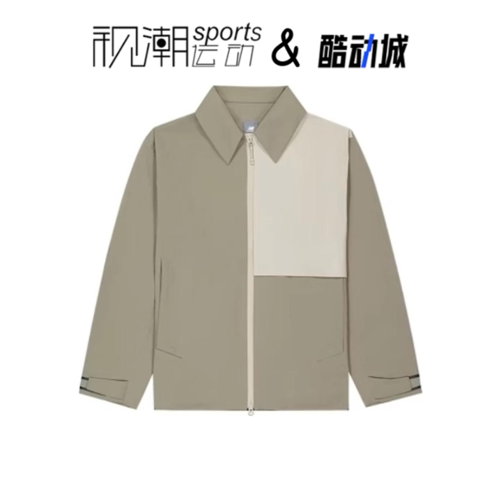 NB浅灰舒适休闲翻领夹克梭织外套