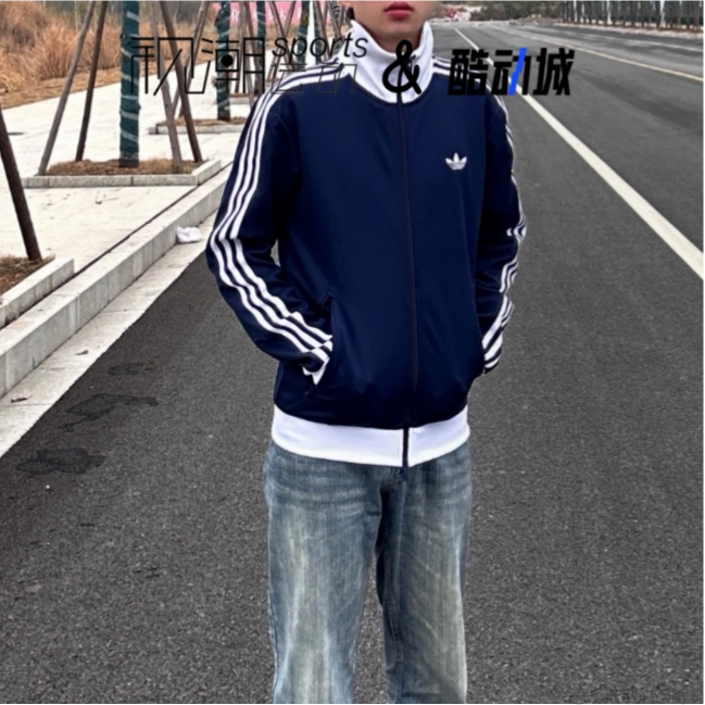阿迪达斯originals夜靛蓝夹克