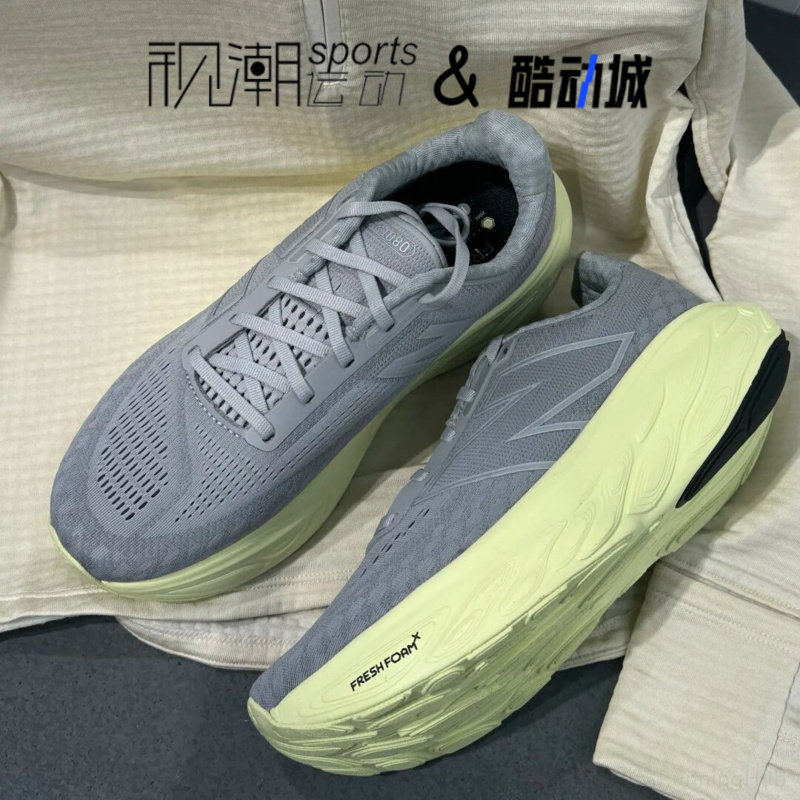NBFreshFoamX1080v14灰绿跑步鞋图片