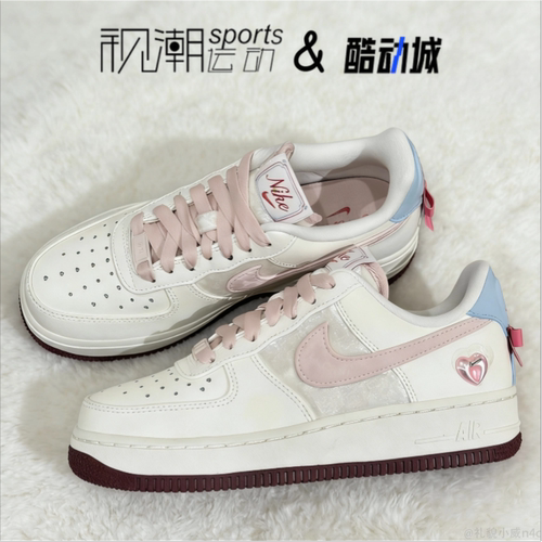 NikeAF1白粉耐磨运动休闲板鞋