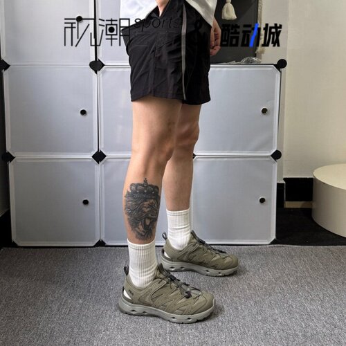 斐乐波光鞋橄榄绿户外透气溯溪鞋
