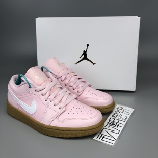 Air Jordan 1 AJ1 Low樱花粉生胶女低帮休闲板篮球鞋 DC0774-601
