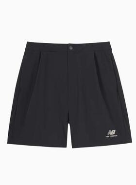 New Balance NB 黑色女子舒适运动休闲百搭宽松短裤AWS32324-BK