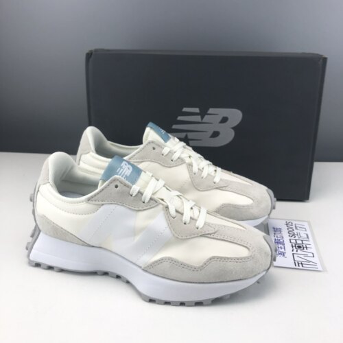 NB327米白女子复古运动休闲鞋