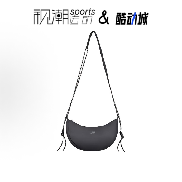 New Balance NB 黑色女子休闲便携拉链户外单肩斜挎包LAB44411-BK