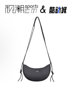 New Balance NB 黑色女子休闲便携拉链户外单肩斜挎包LAB44411-BK