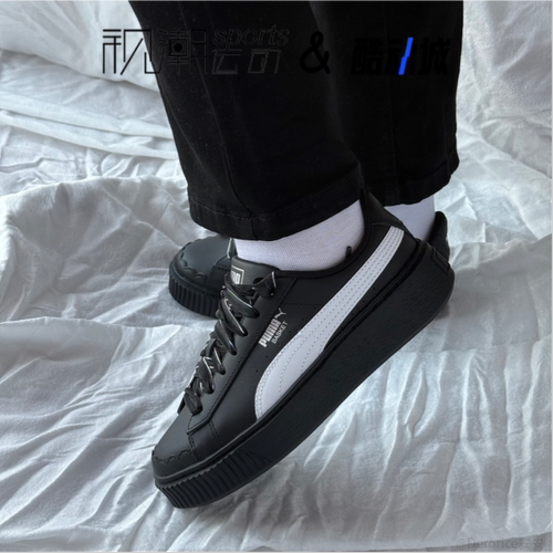 彪马Platform黑色舒适休闲板鞋