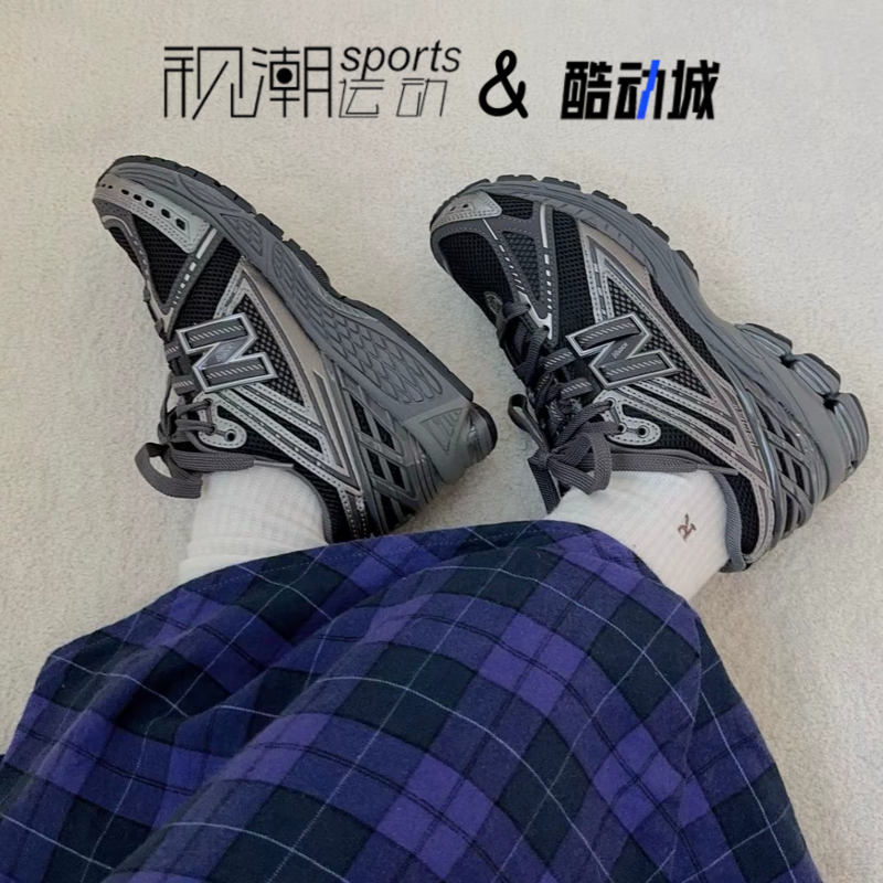 NB1906R黑灰大童舒适运动休闲鞋