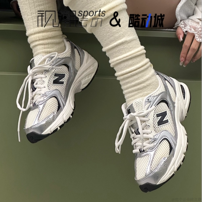NB530银黑减震耐磨休闲跑步鞋