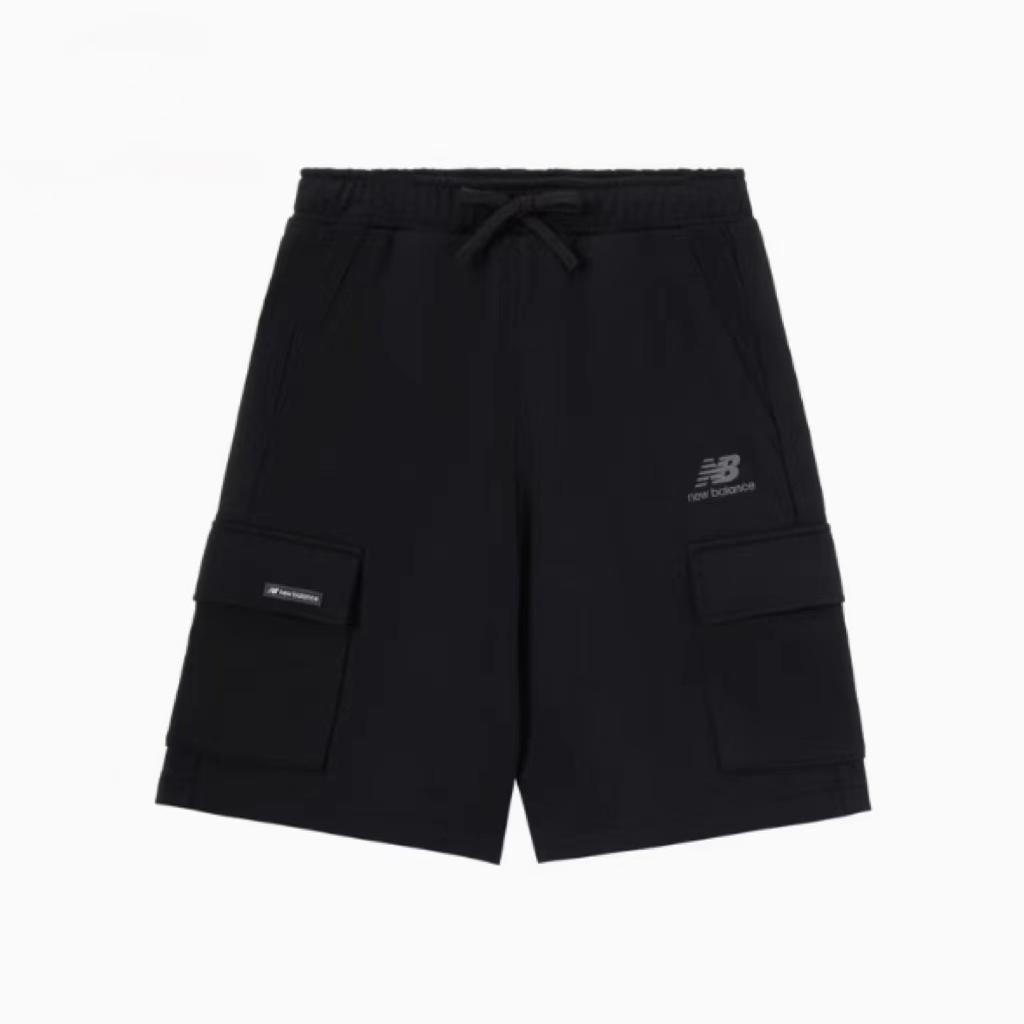 NB黑色男直筒短裤舒适百搭透气