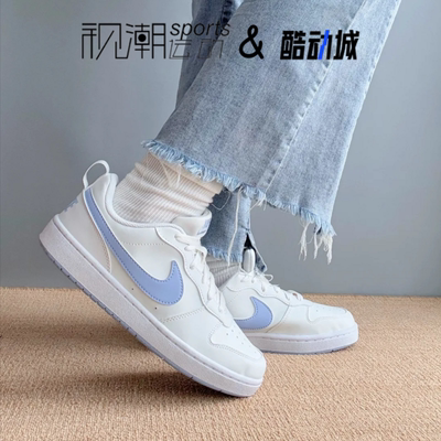 耐克Court蓝白大童防滑休闲板鞋