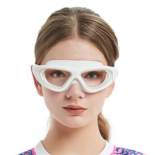 游泳护目镜泳镜硅胶防水防雾正品 游泳眼镜不压眼大框 成人男女时尚