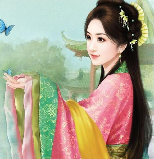 粘贴十字钻石满绣中国风美人泪古典美女客厅卧室工作室装饰墙壁画