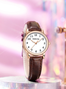 公务员考试用手表女款简约休闲初高中学生公考研静音机械女士电子