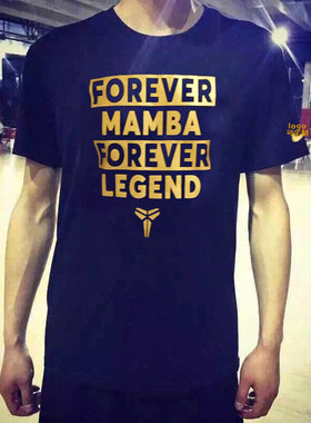 库里欧文科比曼巴Kobe Forever Mamba中国行体t恤衫篮球训练衣服