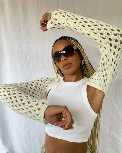 wildgirl2022秋季新款美式辣妹个性镂空性感露脐小坎肩长袖上衣女